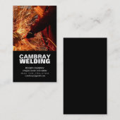 Cartes de visite personnalisables de soudure (Devant / Derrière)