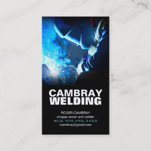 Cartes de visite personnalisables de soudure