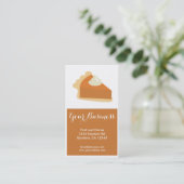 Cartes de visite personnalisables de tarte de (Debout devant)