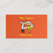 Cartes de visite PERSONNALISABLES de tuteur (Dos)