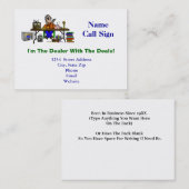 Cartes de visite personnalisables de vendeur de (Devant / Derrière)