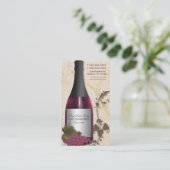 Cartes de visite personnalisables de vigne de (Debout devant)