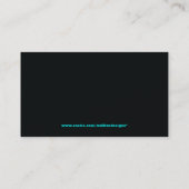 Cartes de visite personnalisables (thème du DJ) (Dos)