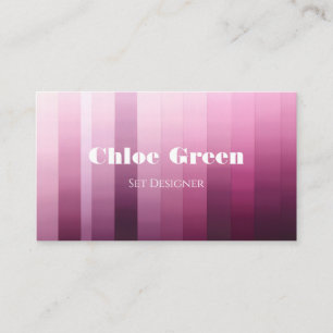Cartes de visite personnalisées aquarelle rose mod