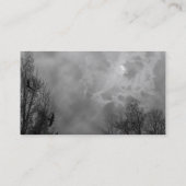 Cartes de visite personnalisées du ciel noir blanc (Dos)