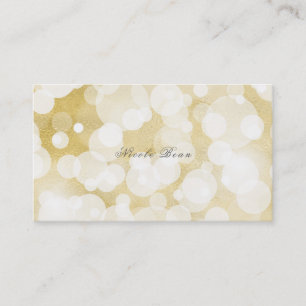 Cartes de visite personnalisées Golden Lights Gold