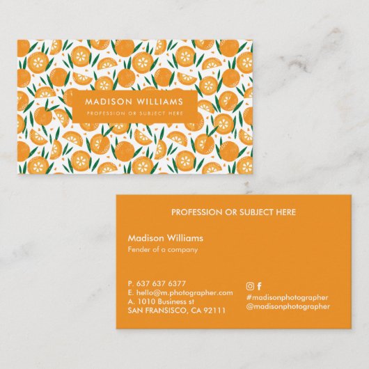 Cartes de visite personnalisées minimalistes éléga (Devant / Derrière)
