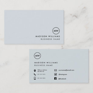 Cartes de visite personnalisées minimalistes éléga