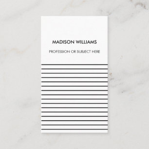Cartes de visite personnalisées minimalistes éléga