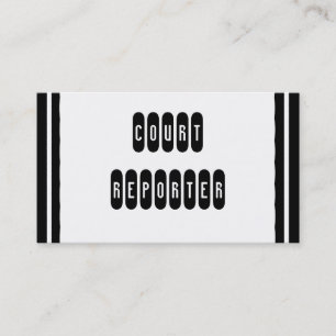 Cartes de visite personnalisées noir blanc Reporte