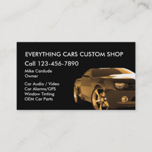 Cartes de visite personnalisées pour l'automobile