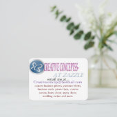 Cartes de visite PERSONNALISÉS (Debout devant)