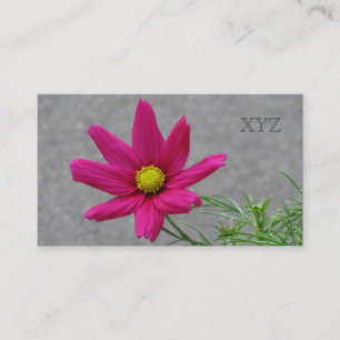 Cartes de visite personnalisés à fleurs roses