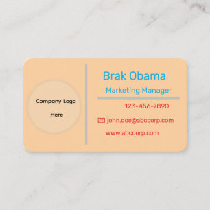 Cartes de visite personnalisés - Conception person