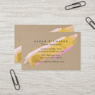 Cartes de visite personnalisés de brosse de rose