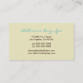 Cartes de visite personnalisés de cerisier en fleu (Dos)