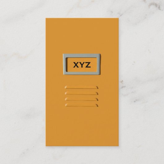 Cartes de visite personnalisés de l'armoire de fic (Devant)