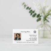 Cartes de visite personnalisés de marque professio (Debout devant)