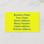 Cartes de visite personnalisés de moisissure arc-e (Dos)