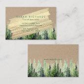 Cartes de visite personnalisés de paysage de (Devant / Derrière)