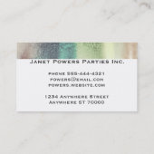 cartes de visite personnalisés de peinture à l'aqu (Dos)