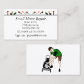 Cartes de visite personnalisés de réparation de pe (Devant / Derrière)