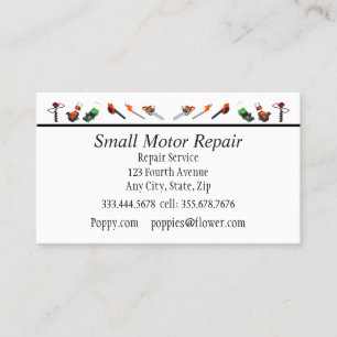 Cartes de visite personnalisés de réparation de pe