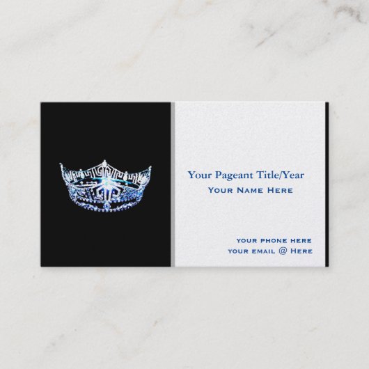 Cartes de visite personnalisés de style Miss Ameri (Devant)
