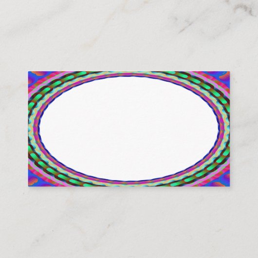 Cartes de visite personnalisés du centre blanc B1 (Dos)