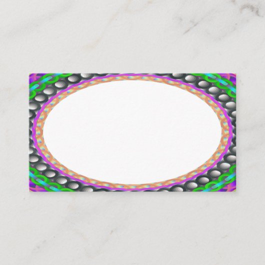 Cartes de visite personnalisés du centre blanc B5 (Devant)