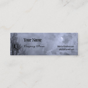Cartes de visite personnalisés du ciel bleu hanté