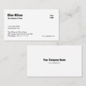 Cartes de visite personnalisés - Faites une impres (Devant / Derrière)