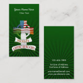 Cartes de visite personnalisés irlandais américain (Devant / Derrière)