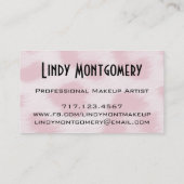 Cartes de visite personnalisés par copie rose de (Dos)