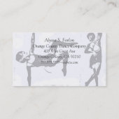 Cartes de visite personnalisés par studio de danse (Dos)