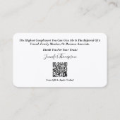 Cartes de visite personnalisés pour les agents de (Dos)