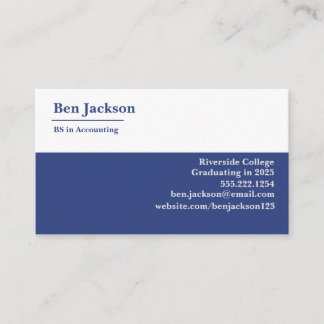 Cartes de visite personnalisés pour les étudiants