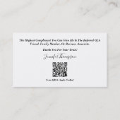 Cartes de visite personnalisés pour les revendeurs (Dos)