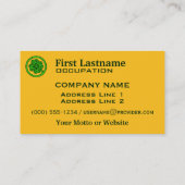 Cartes de visite personnalisés Shamrocks tribaux (Dos)