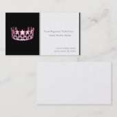 Cartes de visite personnalisés style Miss USA (Devant / Derrière)