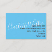 Cartes de visite - Personnalisez deux tons profess (Dos)