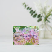 Cartes de visite personnelles Fleurs d'hydrangea f (Debout devant)