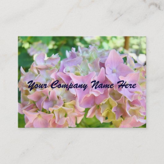 Cartes de visite personnelles Fleurs d'hydrangea f (Devant)