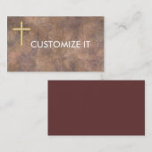 CARTES DE VISITE personnels chrétiens (Devant / Derrière)