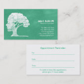 Cartes de visite personnels de conseiller de (Devant / Derrière)