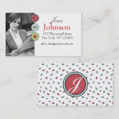 cartes de visite personnels de photo (Devant / Derrière)