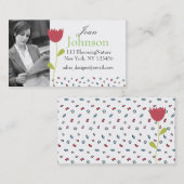 cartes de visite personnels de photo (Devant / Derrière)