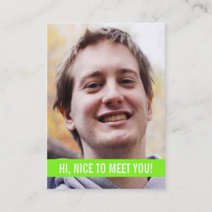 Cartes de visite personnels de photo moderne