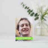 Cartes de visite personnels de photo moderne (Debout devant)