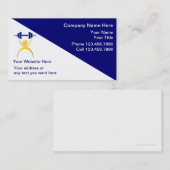 Cartes de visite personnels d'entraîneur (Devant / Derrière)